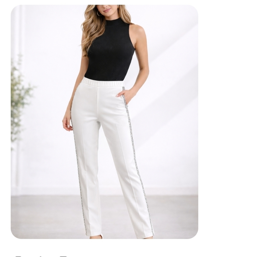 Shein rhinestones pants size M